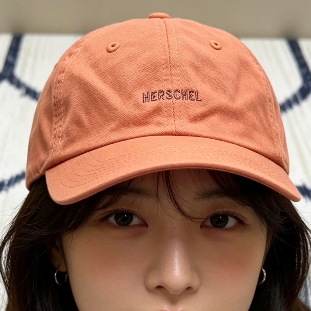 Herschel Supply Company Orange Baseball Cap Casual Unstructured Dad Hat OS